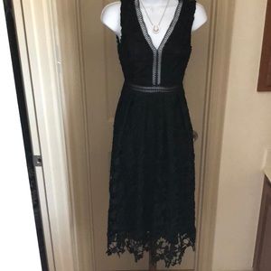 Romeo Juliet Couture black lace dress